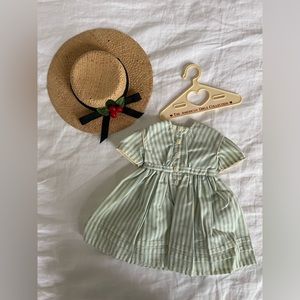 Pleasant Company American Girl Kirsten’s Summer dress and Straw Hat Boots